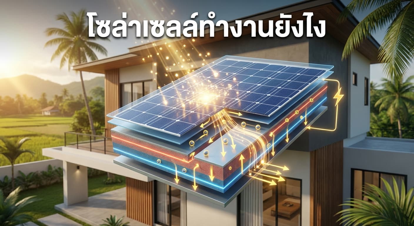 โซล่าเซลล์ทำงานยังไง? เจาะลึกระบบประหยัดไฟยอดฮิตในกำแพงเพชร โดย เอนีเทค